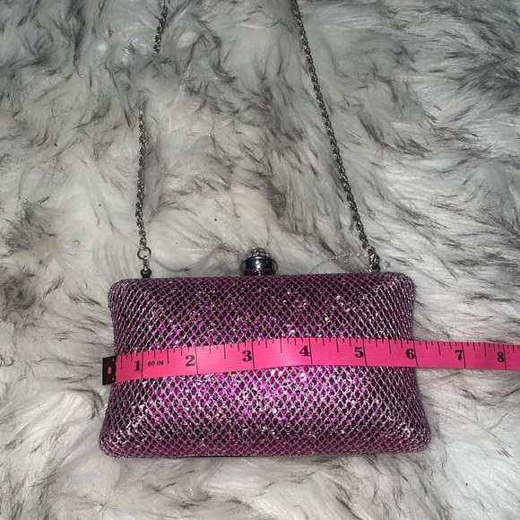 Purple💜Glitter purse clutch bag party bag evening bag - Picture 10 of 11